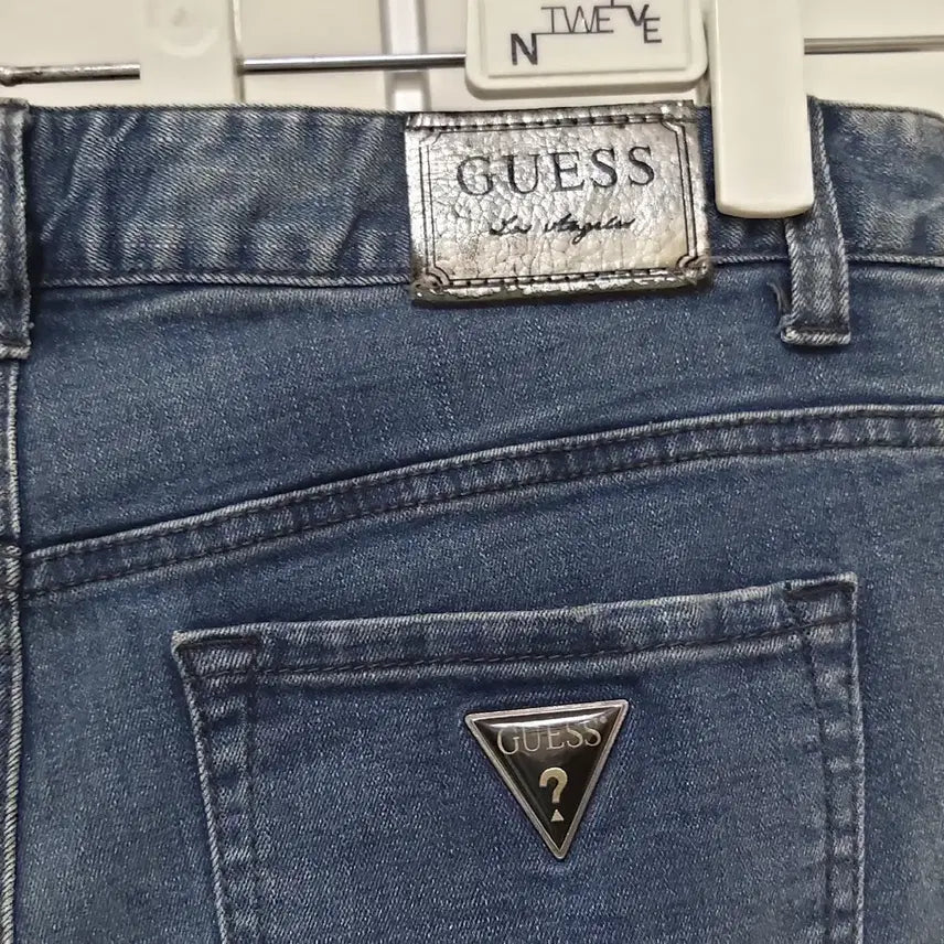 [BUNJANG] Guess Men's Slim Fit Vintage Stretch Jeans (Size 34) / 게스/스판청바지/금속로고/빈티지/슬림핏/정품/남성34인치