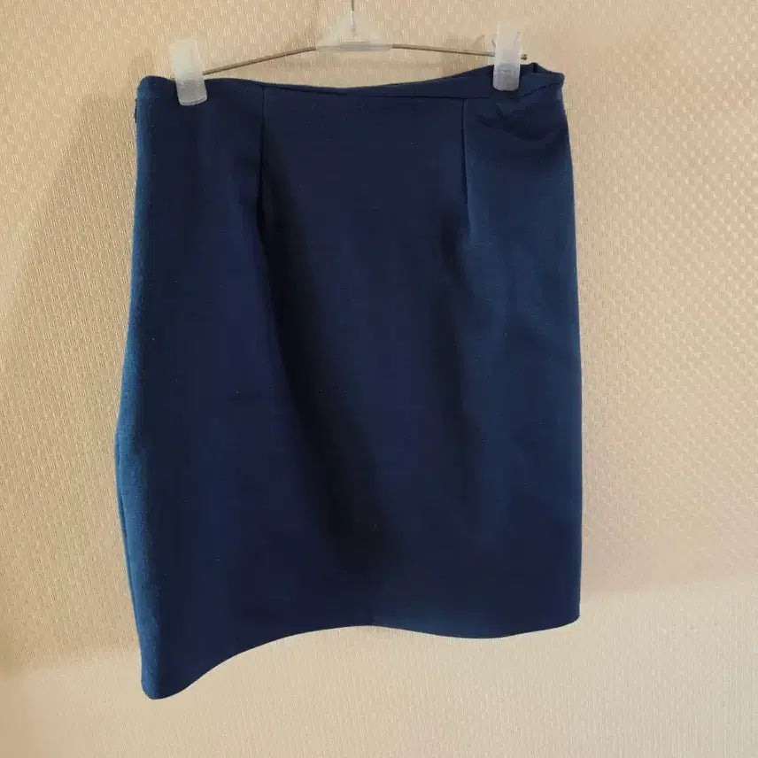 [BUNJANG] Blue H-line Skirt / 블루 h라인 스커트