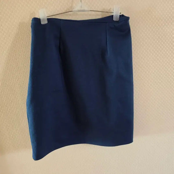 [BUNJANG] Blue H-line Skirt / 블루 h라인 스커트