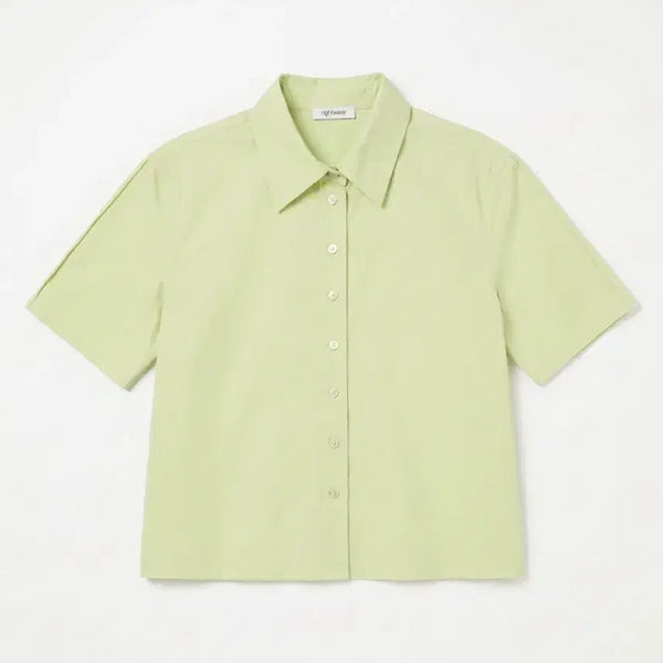 [BUNJANG] Women's Lightwear Lime Short-Sleeve Shirt / 여성F/ 라이트웨어 라임 반팔 셔츠