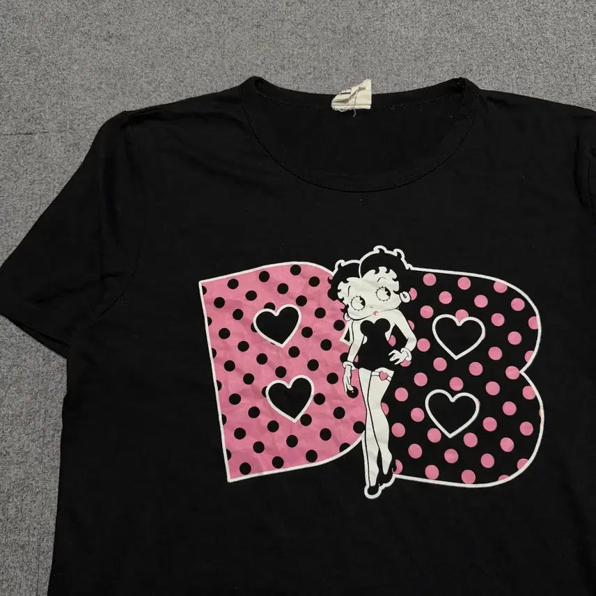 [BUNJANG] Betty Boop Black T-shirt Medium / 베티붑 블랙 반팔티 M