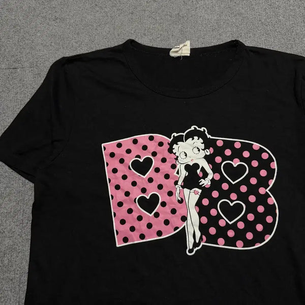 [BUNJANG] Betty Boop Black T-shirt Medium / 베티붑 블랙 반팔티 M