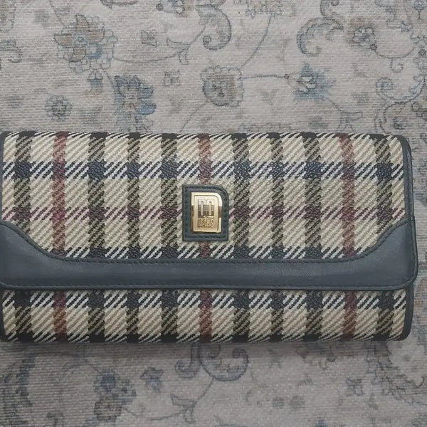 [BUNJANG] DAKS Check Long Wallet / DAKS 닥스 체크 장지갑