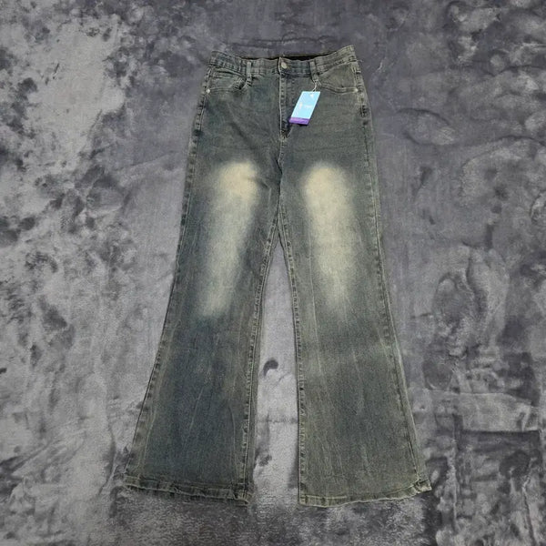 [BUNJANG] Women's Washed Bootcut Stretch Denim Pants / (L)여성 워싱 부츠컷 밴딩 데님 팬츠