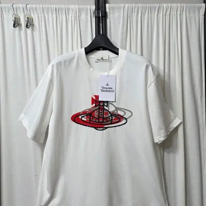 [BUNJANG] Vivienne Westwood White Logo T-Shirt / 비비안웨스트우드 티셔츠