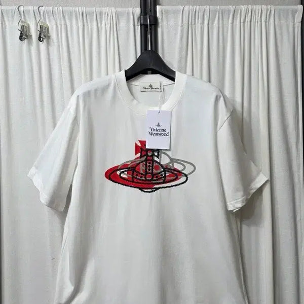 [BUNJANG] Vivienne Westwood White Logo T-Shirt / 비비안웨스트우드 티셔츠