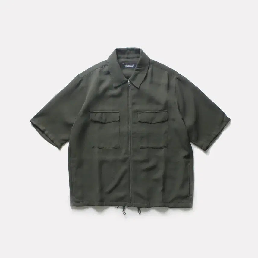 [BUNJANG] NANO UNIVERSE Zip-Up Shirt Polyester M / 나노유니버스 집업셔츠 [NANO UNIVERSE]_2811