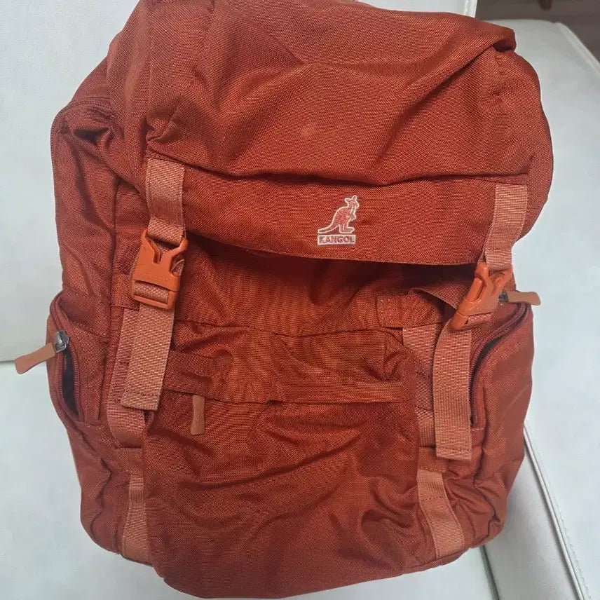 [BUNJANG] Kangol Orange Backpack / 캉골 백팩 오렌지색