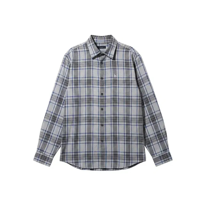 [BUNJANG] Hazzys Men's Check Pattern Shirt / 남성105/ 헤지스 체크패턴 셔츠 남방