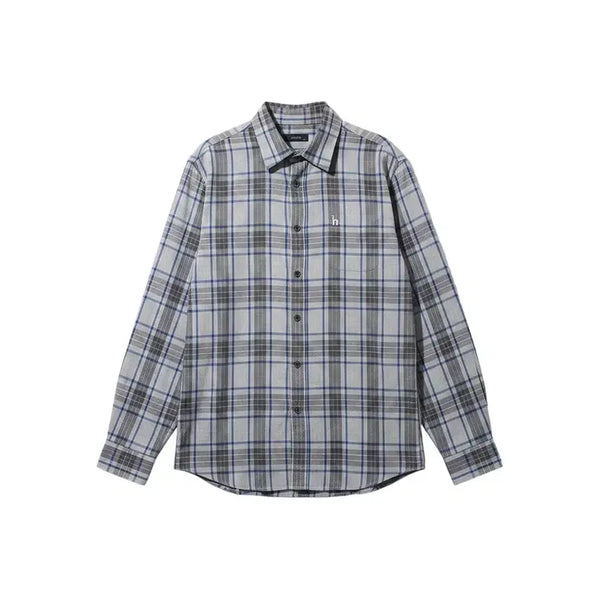 [BUNJANG] Hazzys Men's Check Pattern Shirt / 남성105/ 헤지스 체크패턴 셔츠 남방