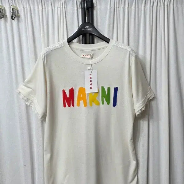 [BUNJANG] Marni Rainbow Logo T-Shirt / 마르니 레인보우 티셔츠