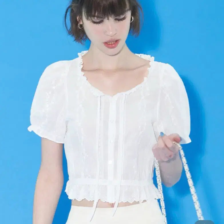 [BUNJANG] Margarin Fingers White Blouse / 마가린핑거스)화이트 블라우스