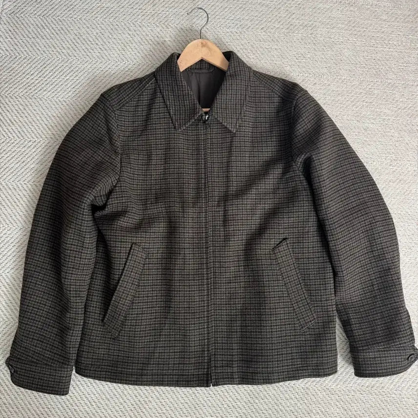 [BUNJANG] Uniqlo Single Collar Short Blouson Jacket (L) / 유니클로 싱글칼라 쇼트 블루종 (L)