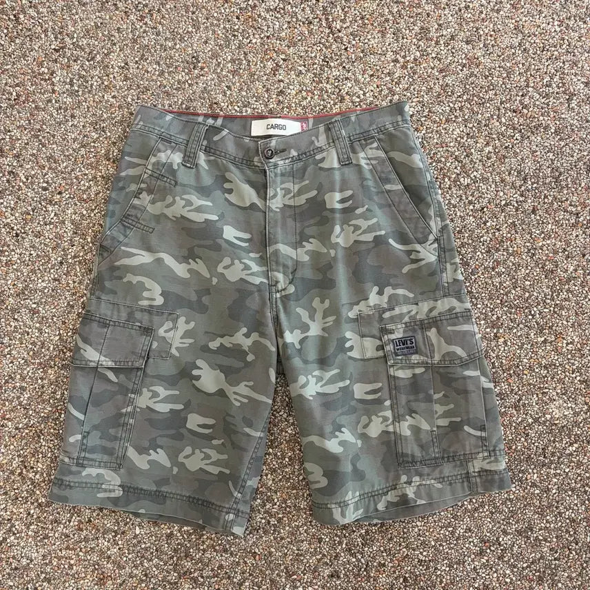 [BUNJANG] Levi's Camo Cargo Shorts / 92. 리바이스 카모 카고쇼츠 반바지