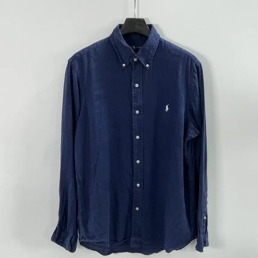 [BUNJANG] Polo Ralph Lauren Navy Linen Shirt / 폴로 랄프로렌 네이비 린넨 셔츠  (on.1549)