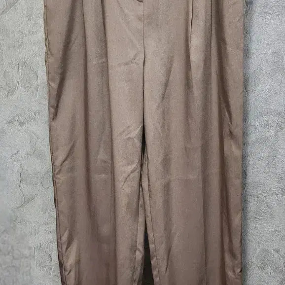 [BUNJANG] Brown Wide Leg Slacks / 브라운색 와이드 슬랙스