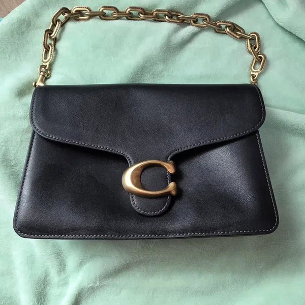 [BUNJANG] Coach Tabby Shoulder Bag 26 Black Gold Chain / 코치 태비 숄더백 26 블랙 금장 체인