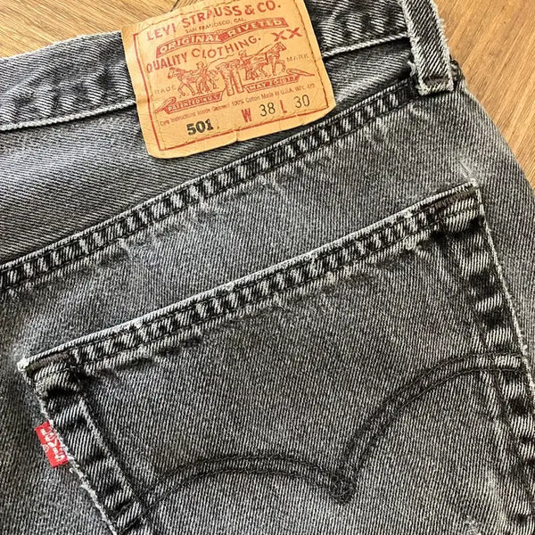 [BUNJANG] Levi's 501 90s Black Grey Jeans / N197 usa 90s 리바이스 501 흑청 그레이