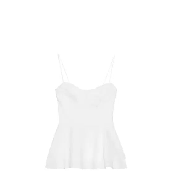 [BUNJANG] Zara White Combo Top / Zara 화이트 콤비 탑