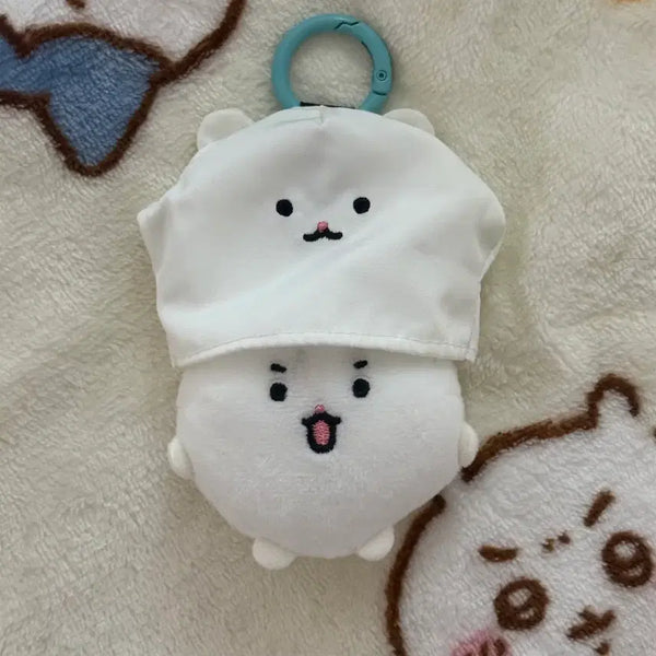 [BUNJANG] Mang Ggom Halloween Glow-in-the-Dark Plush Keychain (Hamster) / 망그러진곰 망곰 할로윈 야광 인형 키링 햄터