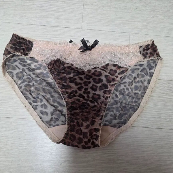 [BUNJANG] Eblin Leopard Lace Triangle Panty / 에블린 호피삼각팬티