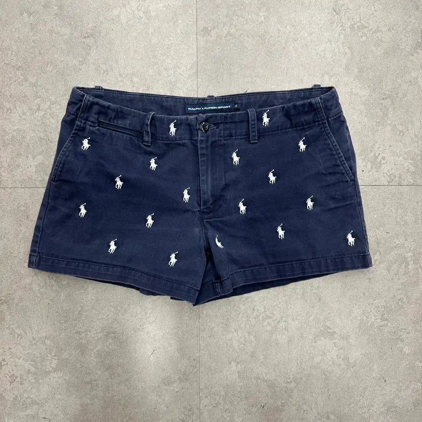 [BUNJANG] Polo Ralph Lauren Patterned Low-Waist Shorts (Size 28) / 28 폴로 랄프로렌 패턴 여자 로우웨스트 숏팬츠