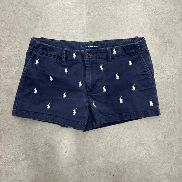 [BUNJANG] Polo Ralph Lauren Patterned Low-Waist Shorts (Size 28) / 28 폴로 랄프로렌 패턴 여자 로우웨스트 숏팬츠