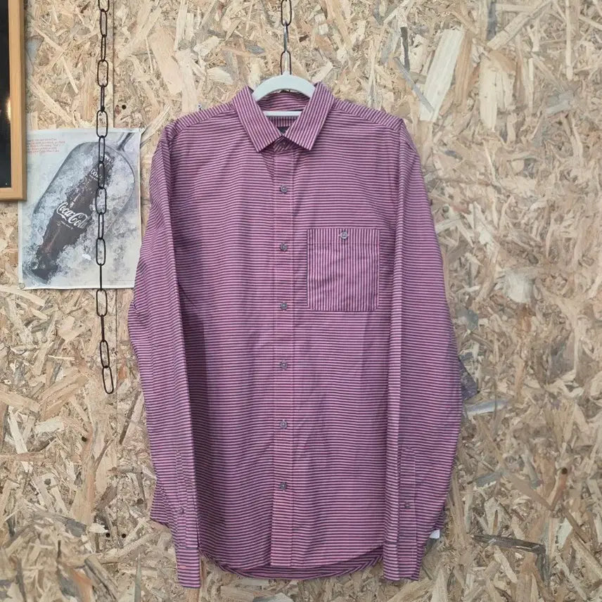 [BUNJANG] Armani Exchange Striped Button-Up Shirt Medium / 아르마니 익스체인지 스트라이프 남방 셔츠 M