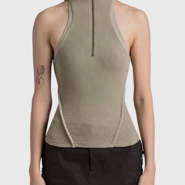 [BUNJANG] Hyeinseo Half-Zip Racerback / 혜인서 하프집 레이서 백 half-zip racerback
