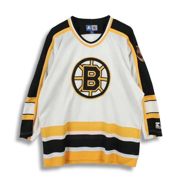 [BUNJANG] Starter Boston Bruins 90's Hockey Jersey Long Sleeve T-Shirt Men's L / 스타터 (MEN - L) 폴리 90's 보스턴 브루인스 하키 유니폼 긴팔 티셔츠