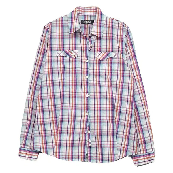 [BUNJANG] Kolon Check Multi-color Shirt 95 / 코오롱 체크 다채색 셔츠 95