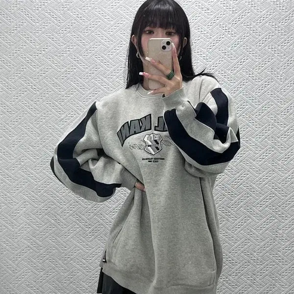 [BUNJANG] Karlkani Old School Retro Embroidered Logo Sweatshirt L / 칼 카니 올드스쿨 레트로 키치 자수로고 맨투맨 L C13499
