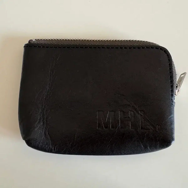 [BUNJANG] Margaret Howell MHL Black Leather Coin Pouch / MHL 블랙 레더 동전지갑