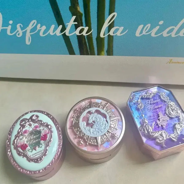 [BUNJANG] Flower Nose Compact Mirror Accessory Case / 플라워노즈 컴팩트미러 악세사리보관 가챠