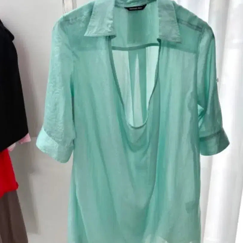 [BUNJANG] Drape Mint Shirt / 드레이프 민트셔츠
