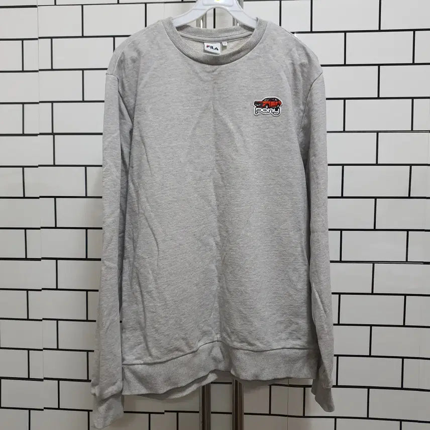 [BUNJANG] FILA Printing Sweatshirt / 형-23 필라 프린팅 맨투맨