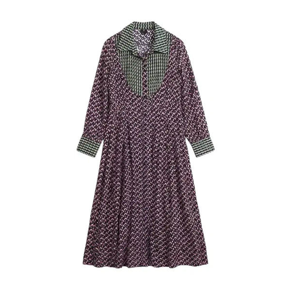 [BUNJANG] Dint Pattern Long Shirt Dress / 여성77/ 딘트 패턴 롱 셔츠원피스