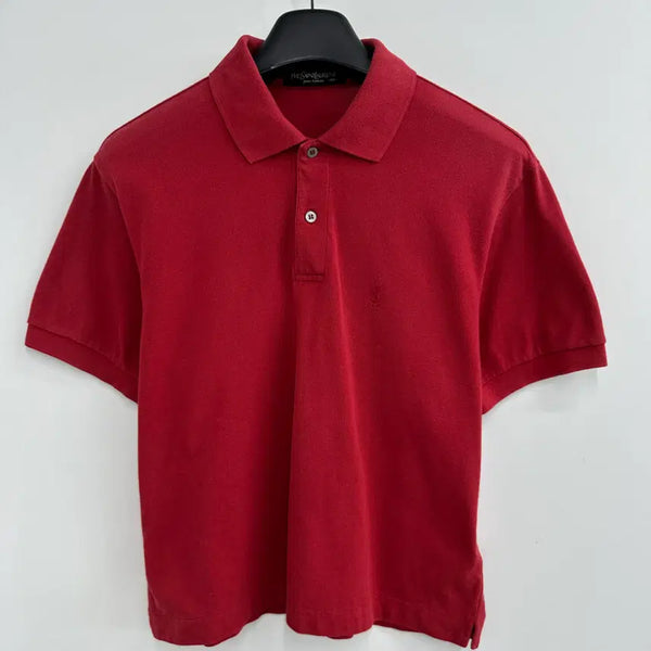 [BUNJANG] Saint Laurent Custom Short Sleeve Polo T-Shirt / 100 YSL 입생로랑 여자 커스텀 반팔 카라티