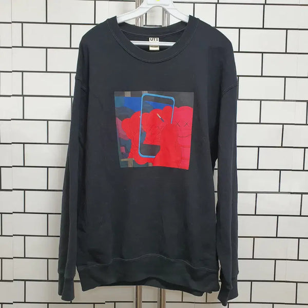 [BUNJANG] Uniqlo Printed Sweatshirt / 형-24 유니클로 프린팅 맨투맨