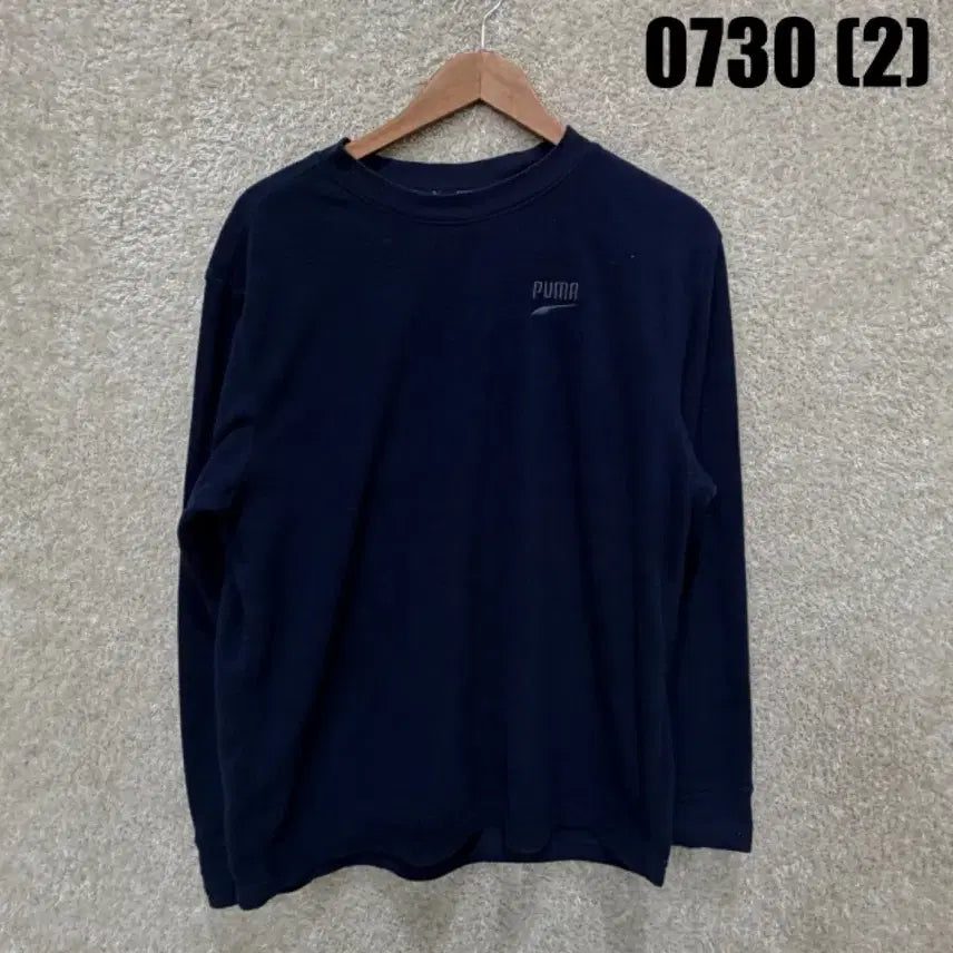 [BUNJANG] Puma Long Sleeve T-Shirt Navy L / 푸마 긴팔 티셔츠 네이비l