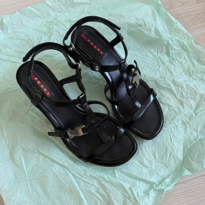[BUNJANG] Prada Heel Sandals / 프라다 샌들