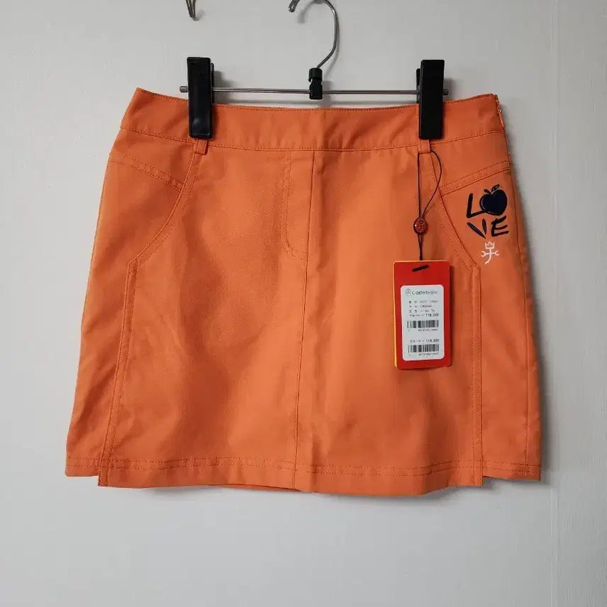 [BUNJANG] Castelbajac Orange Golf Skirt / 까스텔바작 오렌지색 골프 스커트