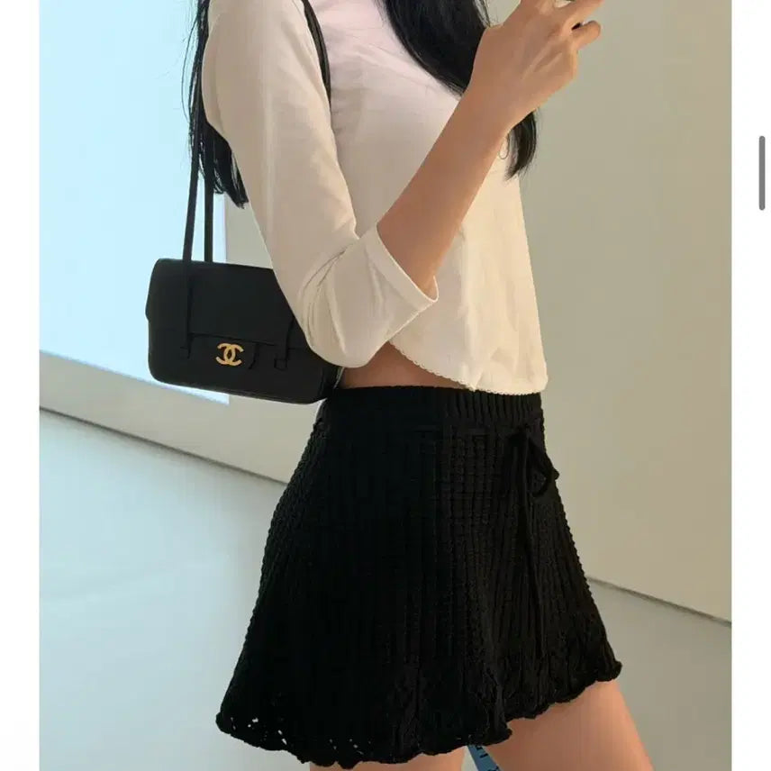 [BUNJANG] Leplaine Garden Skirt Black / 르플레인 Garden Skirt