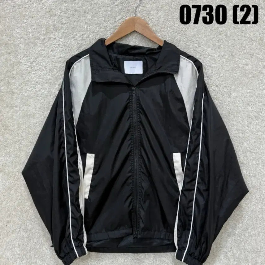[BUNJANG] Two Rabbit Jipsi Overalls Training Jacket Black White / two rabbit 집시 멜빵 트레이닝 자켓 블랙 화이트 L