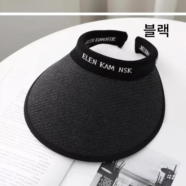 [BUNJANG] Black Sun Cap Hat / 썬캡 모자 블랙(새상품)