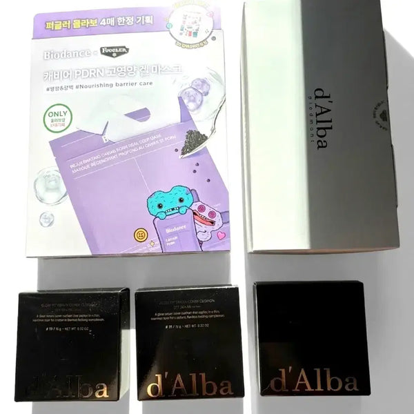 [BUNJANG] D'Alba & Biodance Skincare Bundle: Cushion Pact & Mask Packs / 화장품 새상품 모음집 달바 쿠션 패드 바이오던스 마스크팩