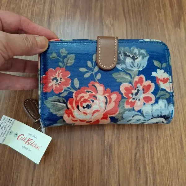 [BUNJANG] Cath Kidston Flower Medium Wallet / 캐스키드슨 플라워 중지갑   새제품