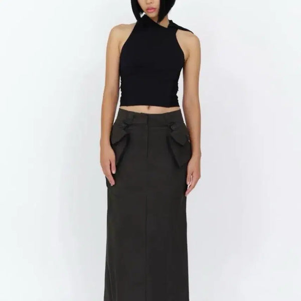 [BUNJANG] Hyeinseo Hooded Sleeveless Black / 혜인서 후디드 슬리브리스 Hyeinseo hooded sleeveless black