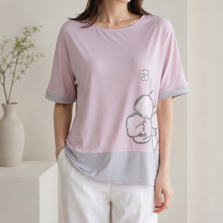 [BUNJANG] Shingangsik Women's Short Sleeve T-Shirt - Size 105 / [105]신강식 여성 반팔 티셔츠