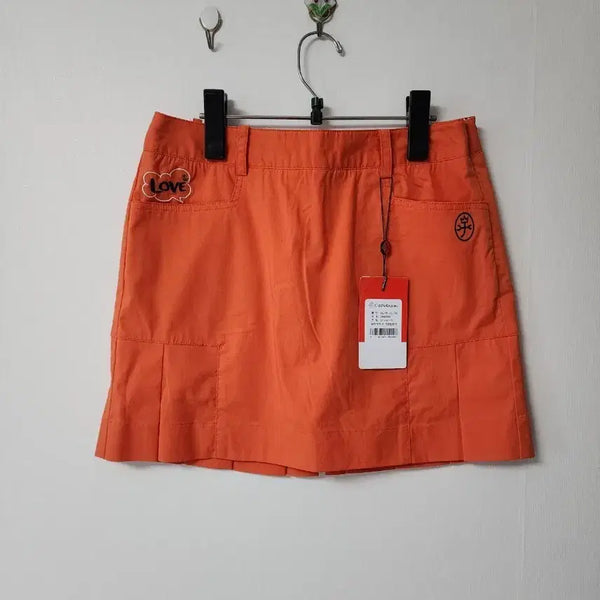 [BUNJANG] Castelbajac Orange Golf Skirt Size 67 / 캐스텔바작 오렌지색 골프 치마 67